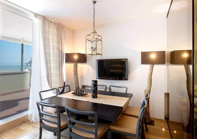 media.attico one suite riccione salottino